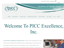 Tablet Screenshot of piccexcellence.com